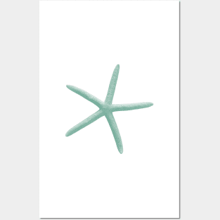 Starfish, Seafoam Green Posters and Art